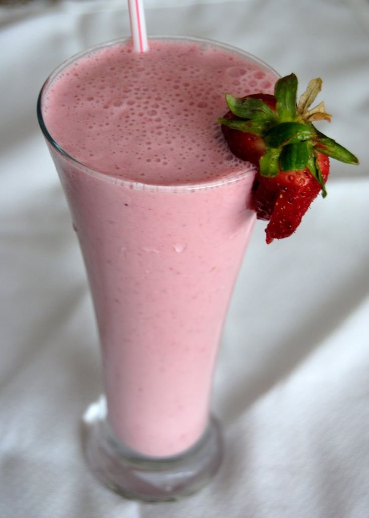 SMOOTHIE DE FRESA Receta-del-Batido-de-Fresas