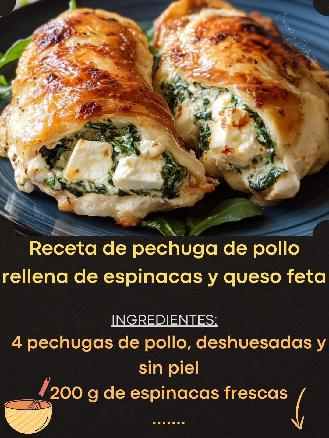 Receta de pechuga de pollo rellena de espinacas y queso feta 457726336_122163014438247296_5923383242455013987_n