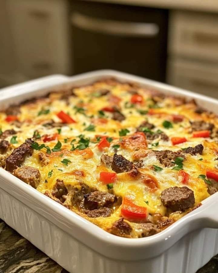 Sausage and Steak Breakfast Casserole 465033163_570529738764416_8576518190270506849_n
