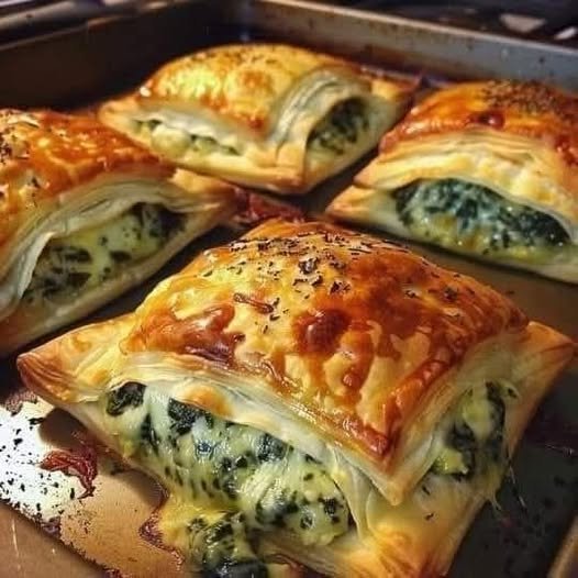 Spinach Stuffed Pastry: A Quick & Delicious Treat for Beginners 480438091_1368126111268815_6742218237837178886_n