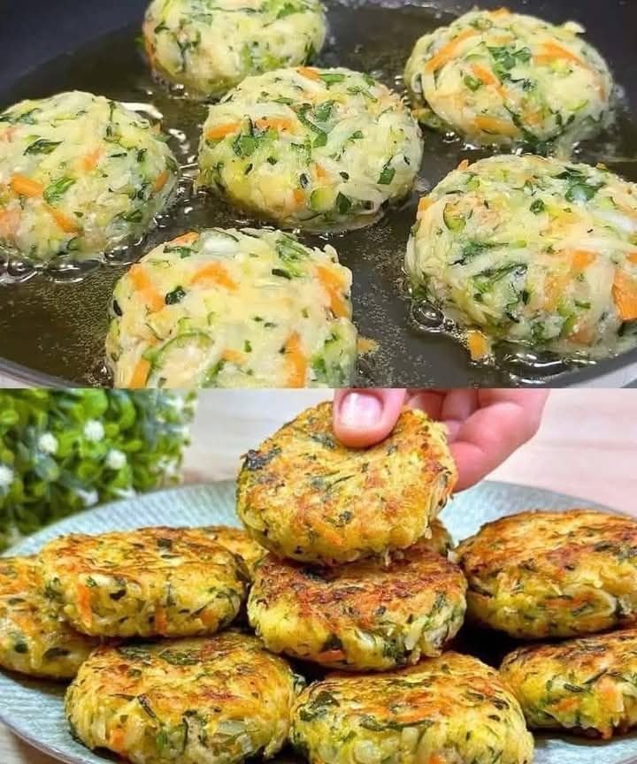 🥒🥕 Crispy Vegetable Fritters Recipe 🥕🥒 483934278_9832480320098186_2227100680460382907_n